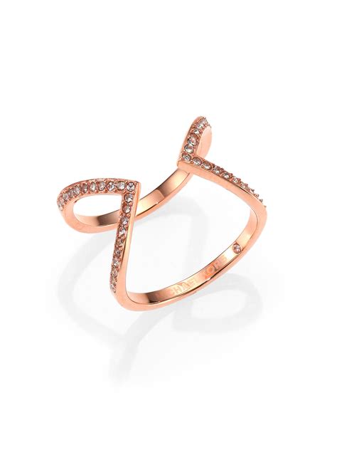 michael kors arrow motif ring rose gold|Rose Gold.